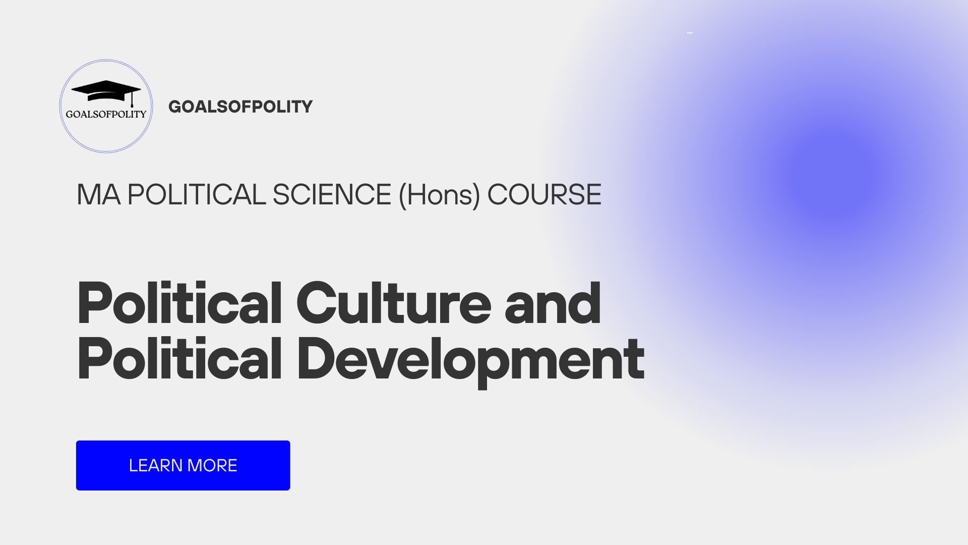 Political Culture and Political Development