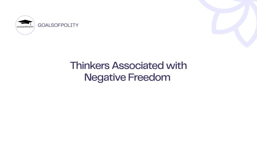 The Concept of Negative Freedom: Liberty  