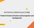 Positive Freedom: Freedom as Emancipation and Development 